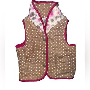 GIRLS | REVERSIBLE TIE DYED POLKA DOT VEST 2T
